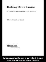 Cover of: Building Down Barriers by CLIVE THOMAS CAIN