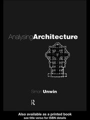 Cover of: Analysing Architecture by Simon Unwin, Simon Unwin