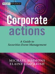 Cover of: Corporate Actions | Simmons, Michael