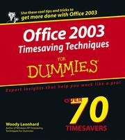 Cover of: Office 2003 Timesaving Techniques For Dummies by Woody Leonhard