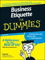 Cover of: Business Etiquette For Dummies by Sue Fox