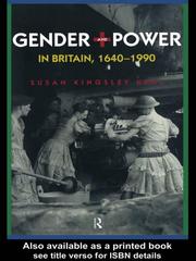 Cover of: Gender and Power in Britain 1640-1990