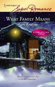 Cover of: What Family Means