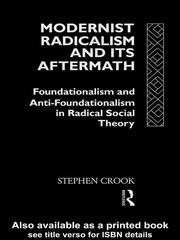 Cover of: Modernist Radicalism and its Aftermath by Stephen Crook
