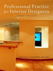 Cover of: Professional Practice for Interior Designers by Christine M. Piotrowski