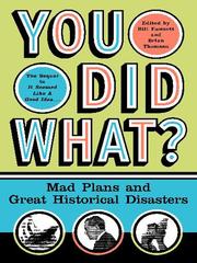Cover of: You Did What?