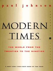 Cover of: Modern Times by Paul Bede Johnson