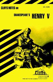 Cover of: CliffsNotes on Shakespeare's Henry V by Jeffrey Fisher