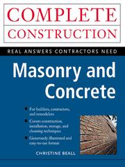 Cover of: Masonry and Concrete by Christine Beall