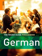 Cover of: The Rough Guide Phrasebook German by Rough Guides
