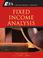 Cover of: Fixed Income Analysis