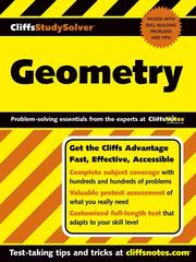 Cover of: CliffsStudySolver Geometry by David Alan Herzog, David Alan Herzog