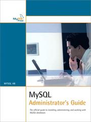 Cover of: MySQL Administrator's Guide by MySQL AB.