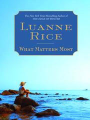 Cover of: What Matters Most by Luanne Rice, Luanne Rice