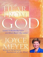 Cover of: How to Hear from God by Joyce Meyer