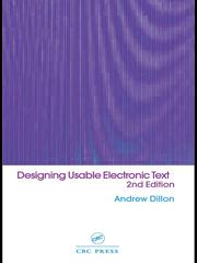 Cover of: Designing Usable Electronic Text by Andrew Dillon, Andrew Dillon