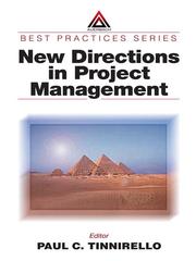 Cover of: New Directions in Project Management