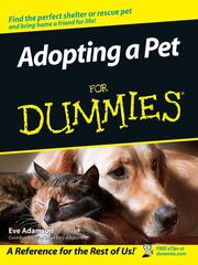 Cover of: Adopting a Pet For Dummies by Eve Adamson