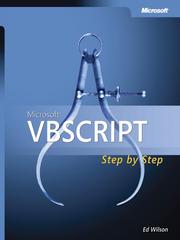 Cover of: Microsoft® VBScript Step by Step by Ed Wilson, Ed Wilson