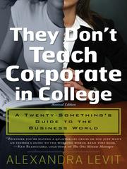 They don't teach corporate in college