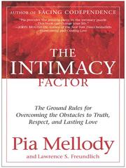 Cover of: The Intimacy Factor by Pia Mellody