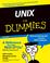 Cover of: UNIX For Dummies