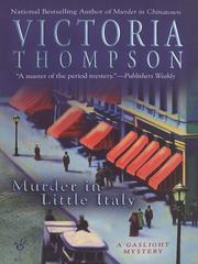 Cover of: Murder in Little Italy by Victoria Thompson