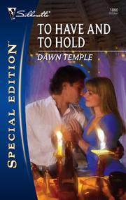 Cover of: To Have and To Hold