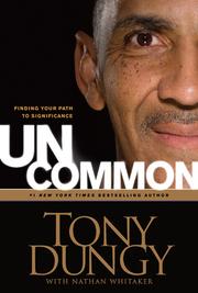 Cover of: Uncommon by Tony Dungy