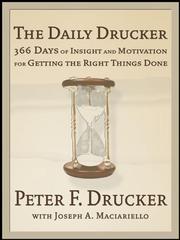 Book cover: The Daily Drucker | Peter F. Drucker