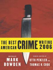 Cover of: The Best American Crime Writing 2006 by Thomas H. Cook