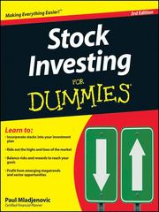 Cover of: Stock Investing For Dummies® by Paul Mladjenovic
