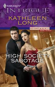 Cover of: High Society Sabotage