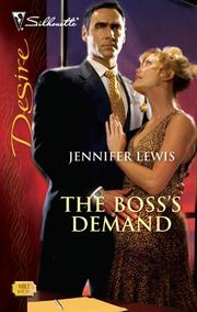 Cover of: The Boss's Demand by Jennifer Lewis
