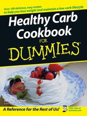 Cover of: Healthy Carb Cookbook For Dummies by Jan McCracken