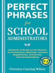 Cover of: Perfect Phrases for School Administrators