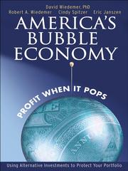 Cover of: America's Bubble Economy by David Wiedemer, David Wiedemer