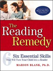 Cover of: The Reading Remedy by Marion Blank, Marion Blank