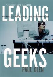 Cover of: Leading Geeks by Warren G. Bennis