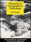 Cover of: Elements of Geographical Hydrology