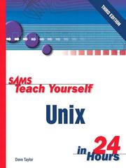 Cover of: Sams Teach Yourself UNIX in 24 Hours, Third Edition by Dave Taylor, Dave Taylor