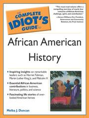 Cover of: The Complete Idiot's Guide to African American History by Melba J. Duncan