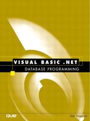 Cover of: Visual Basic.NET Database Programming