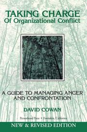 Cover of: Taking Charge of Organizational Conflict by David Cowan