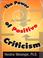 Cover of: The Power of Positive Criticism