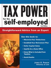 Cover of: Tax Power for the Self-Employed by James O. Parker, James Parker, James O. Parker