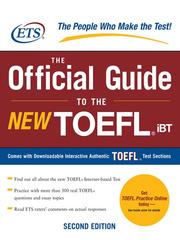 Cover of: The Official Guide to the New TOEFL iBT by Educational Testing Service.