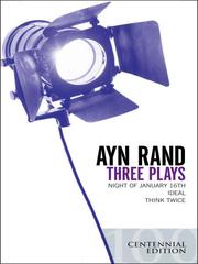 Cover of: Three Plays by Ayn Rand