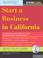Cover of: Start a Business in California, 3E