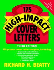 Cover of: 175 High-Impact Cover Letters by Richard H. Beatty